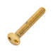 Security Screw, Flat Head Spanner Drive, 3/8"-16 UNC x 1" Length, Stainless Steel by Spaenaur Inc.
