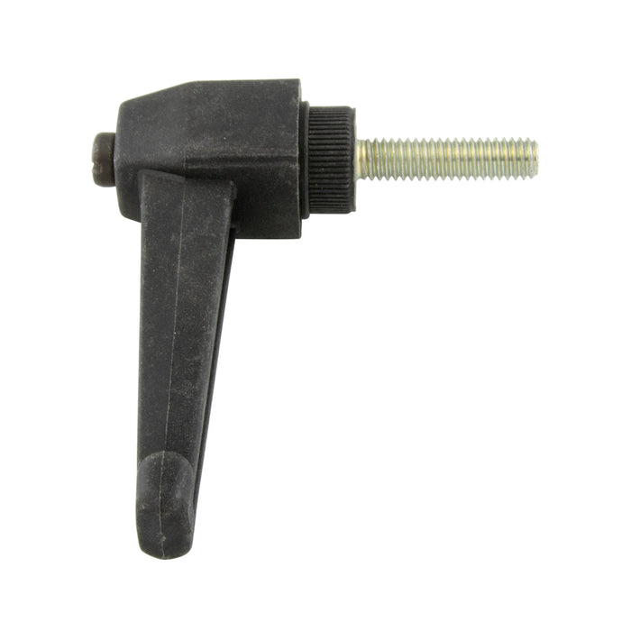 Clamping Lever with 90 Degree Arm, Male Thread 3.70" Length, 5/16"-18 x 1-14" Stud 3.10" Overall Height Thermoplastic Material Black by Spaenaur Inc.