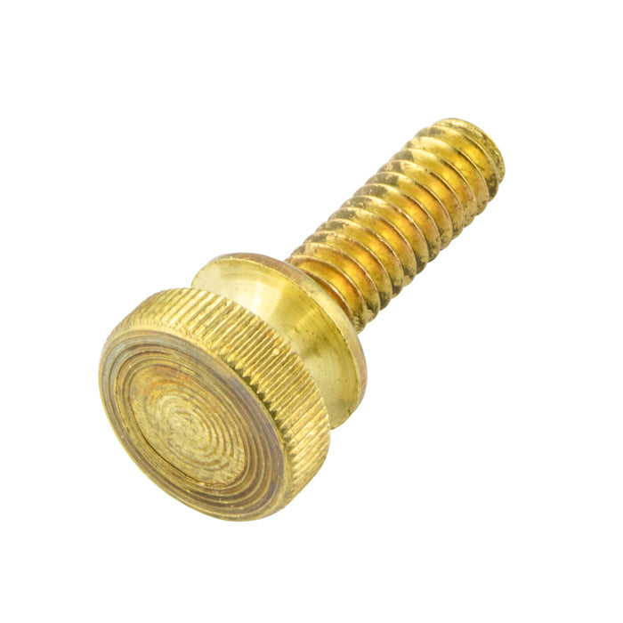 Thumb Screw,Knurled #4-36 Ns x 3/8" Brass Plain by Spaenaur Inc.