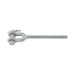 Jaw Fitting Right Hand Thread Clevis & Cotter Pins Included 1"-8 UNC x 9" for 12" Take Up 1030 Steel Drop forged, Heat Treated, Hot Galvanized Finish by Spaenaur Inc.