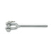 Jaw Fitting Left Hand Thread, Clevis & Cotter Pins Included 3/8"-16 UNC x 6" Take Up 1030 Steel Drop forged Heat Treated Hot Galvanized Finish by Spaenaur Inc.