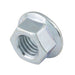 Écrou à bride 1/4"-20 UNC (filetage A/F 1/2" x diamètre extérieur de la bride 5/8") en acier trempé, oxydé noir, fabriqué par Spaenaur Inc.