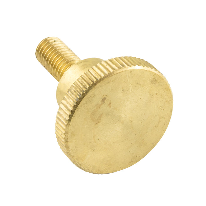Thumb Screw, Knurled, DIN 464, M5 x 0.80 Pitch x 16mm Brass Plain DIN 464/BR M5X16