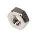 Écrou hexagonal bas, DIN 439B M6 x 1,00, 10 mm WAF, 3,2 mm TH CL4 Acier forgé à froid Nickelé DIN 439B/04-NP M6 par Spaenaur Inc.