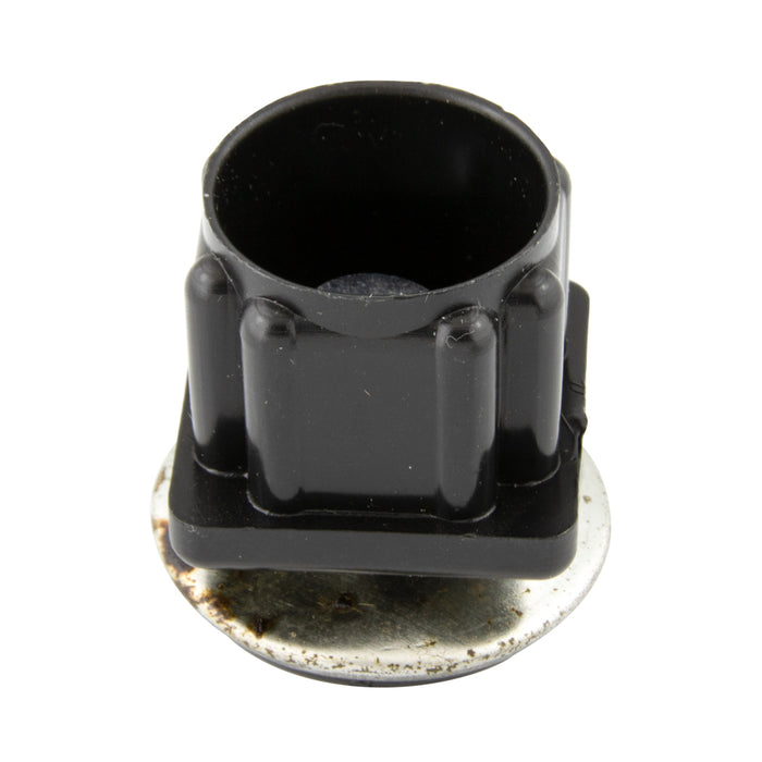 Swivel Glide for Inside Square Tube for 1" OD Square Tube #16-18 Gauge Plastic & Steel, Chrome Finish