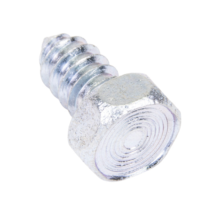 Tapping Screw, Hex Head Unslotted Drive, Type AB, 5/16" x 5/8" Length, Low Carbon Steel Trivalent Zinc Plated