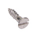 Wood Screw, Flat Head, Slotted, #8 x 2" Length, Stainless Steel, ASME/ANSI B18.6.1 by Spaenaur Inc.