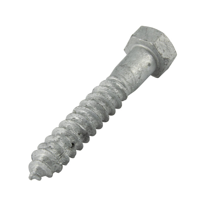 Lag Screw, Hex Head, 5/8" x 5", Steel Hot Dip Galvanized, ASME/ANSI B18.2.1