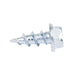 Tapping Screw, Serrated Hex Washer Head Slotted Drive, #10 x 1/2" Length, Steel Zinc Plated by Spaenaur Inc.