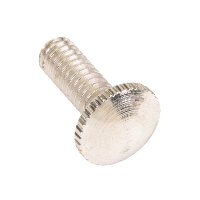 Machine Screw, Knurled Head, Unslotted Drive, #8-32 UNC x 1/2" Length, Steel Nickel Plated by Spaenaur Inc.