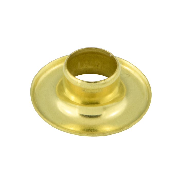 Brass Sheet Metal Grommets with Plain Washers (144/Pk) 15/32" Hole Dia., Size #4 Brass Plain (116-117 & 116-217)
