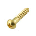 Wood Screw, Round Head, Phillips, #4 x 1/2" Length, Brass, ASME/ANSI B18.6.1 by Spaenaur Inc.