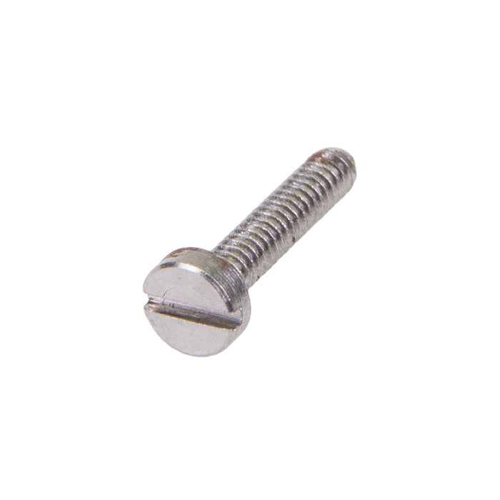 Machine Screw, Cheese Head, Slotted Drive, M1.2 x 0.25 mm UNC x 4 mm Length, Steel Plain by Spaenaur Inc.