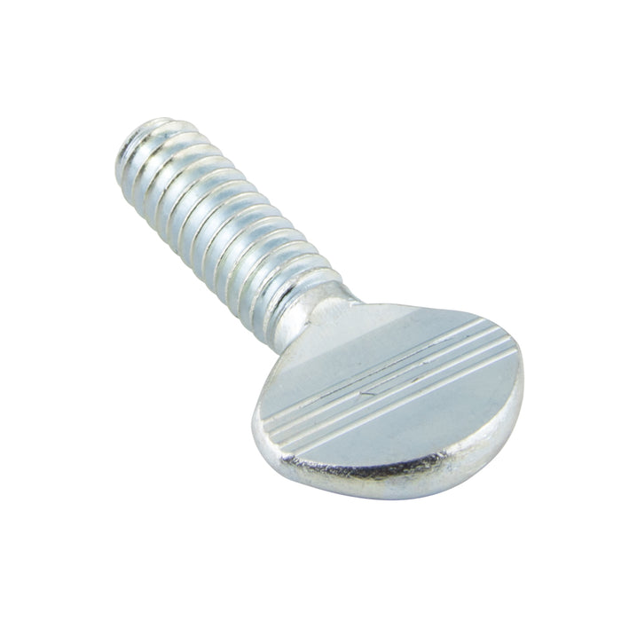Thumb Screw without Shoulder #8-32 UNC x 3/8" Low Carb Steel Cold forged Zinc Plated