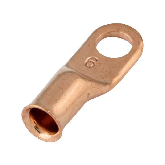 Light Duty Starter Lug #1 Cable, 1/4" Stud Copper