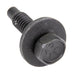 Machine Screw, Pan Head with External Tooth Shakeproof Lockwasher Head, Unslotted Drive, #4-40 UNC x 1/2" Length, Steel Electro Zinc Plated or Cadmium Plated by Spaenaur Inc.