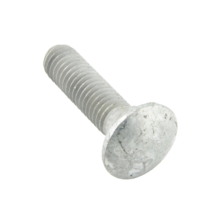 Carriage Bolt, Round HD Square Neck 5/8"-11 UNC x 3" LG Full Thread Steel Hot DIP Galvanized Finish ANSI B18.5-1978