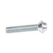 Machine Screw, Countersunk Head, Unslotted Drive, #10-32 UNF x 1" Length, Steel Zinc Plated by Spaenaur Inc.