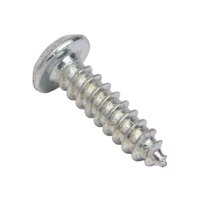 Tapping Screw, Button Head Security Hex Socket Drive, #6 x 5/8" Length, Steel Zinc Plated