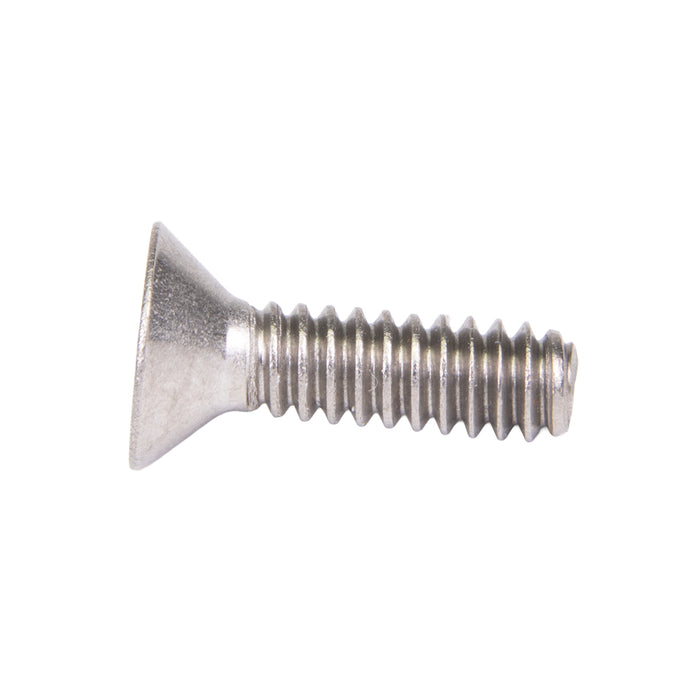 Security Screw, Flat Head Security Hex Socket Drive, 1/4"-20 UNC x 3/8" Length, Stainless Steel by Spaenaur Inc.