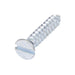 Tapping Screw, Flat Head Slotted Drive, Type AB, #6 x 3/4" Length, Steel Zinc Plated by Spaenaur Inc.