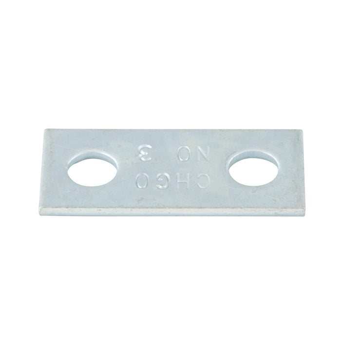Plaque de fixation uniquement pour boulon en U, taille de tuyau 3/8 po, acier zingué (composant de Sn#030-003) par Spaenaur Inc.