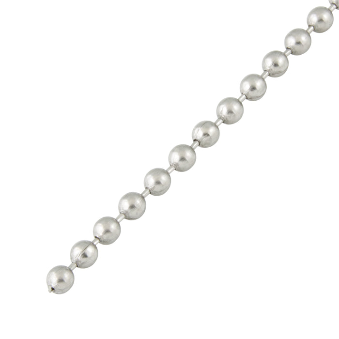 Standard Type Ball Chain No 10 (0.175") x 48-49 Bpf x 500 Ft Stainless Steel