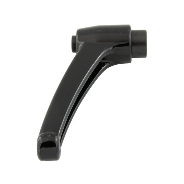 Indexed Clamping Lever, Female THRD 2.96" Length, 5/16"-18 Thread 1.77" Overall Height Thermoplastic Black, Zinc Diecast Thread