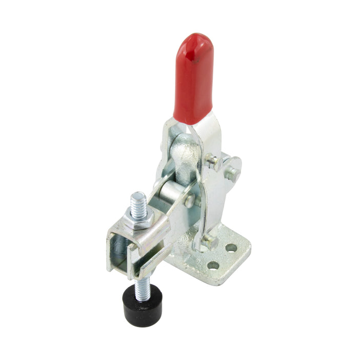 Pince à levier vertical à tête rouge, longueur totale 8,69 po, capacité 1 000 lb, base en fonte malléable, finition zinguée (option du fabricant) par Spaenaur Inc.