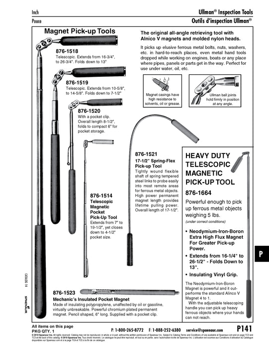 Heavy Duty Magnetic Retrieving Tool Steel