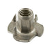 Base ronde Teenut avec 4 griffes droites 5/16"-18 UNC x 3/8" Longueur du cylindre 18-8 Acier inoxydable par Spaenaur Inc.
