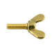 Wing Screw, Full Coarse Thread M5 x 0.80 Pitch x 20mm, 25mm Wing Wdth Malleable Casting/Steel Zinc Plated by Spaenaur Inc.