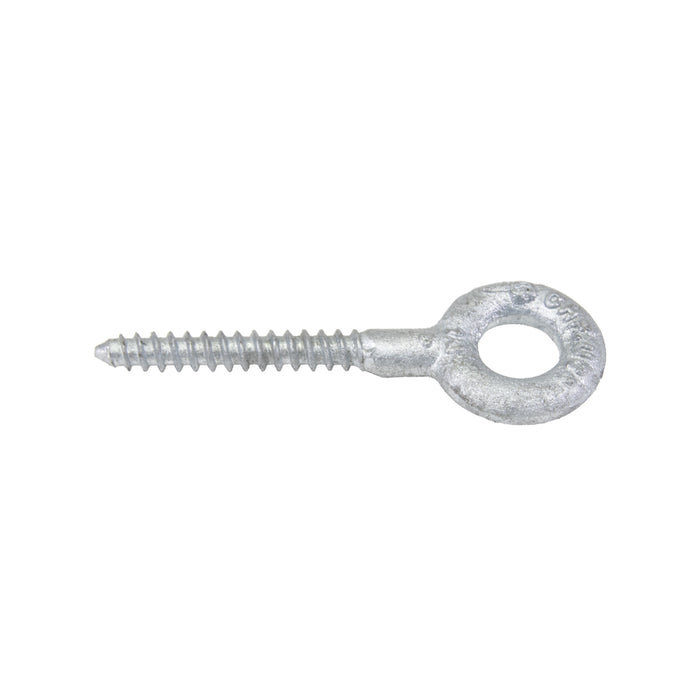 Boulon à œil à vis 5/16 po x 2 1/4 po de longueur de tige, œil de 5/8 po de diamètre intérieur Acier forgé à chaud Galvanisé à chaud