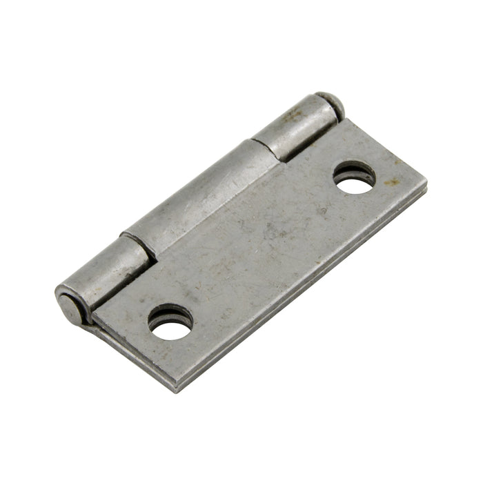 .090" x 3" x 3" x .187" Hinge, with Six .203" DIAm Holes, CTSK for A #8 Screw, Both Leaves Fully Offset, Spun Pin, 5-Joint, Steel Zinc Plated by Spaenaur Inc.