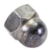 Écrou borgne, M10 x 1,50 mm, largeur à plat (WAF) 16,0 mm, épaisseur (THK) 18,0 mm, acier brut, conforme à la norme DIN 1587, fabriqué par Spaenaur Inc.