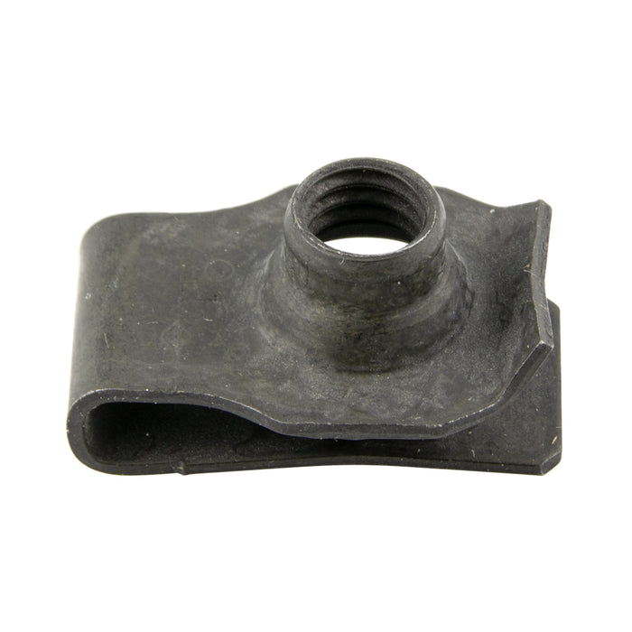 Écrou à panneau en « U », métrique, extrudé, filetage M10 x 1,50, panneau 1 mm-6 mm, acier à ressort traité thermiquement par Spaenaur Inc.