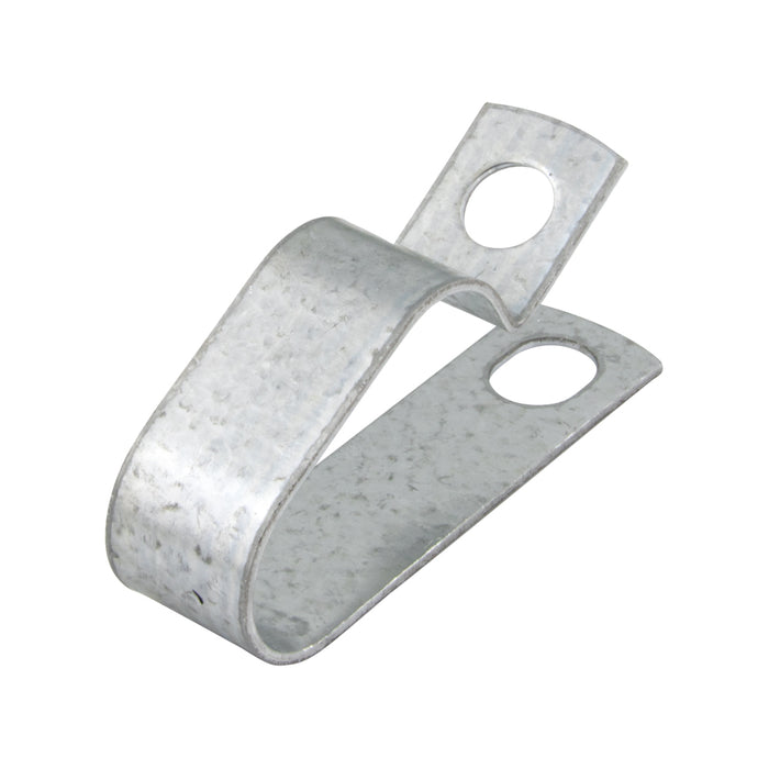 Colliers de serrage doubles - Type fermé (isolés en PVC) Diamètre du tube 3/4 po, 0,906 po C à C Acier zingué avec coussin en vinyle noir chromate transparent par Spaenaur Inc.