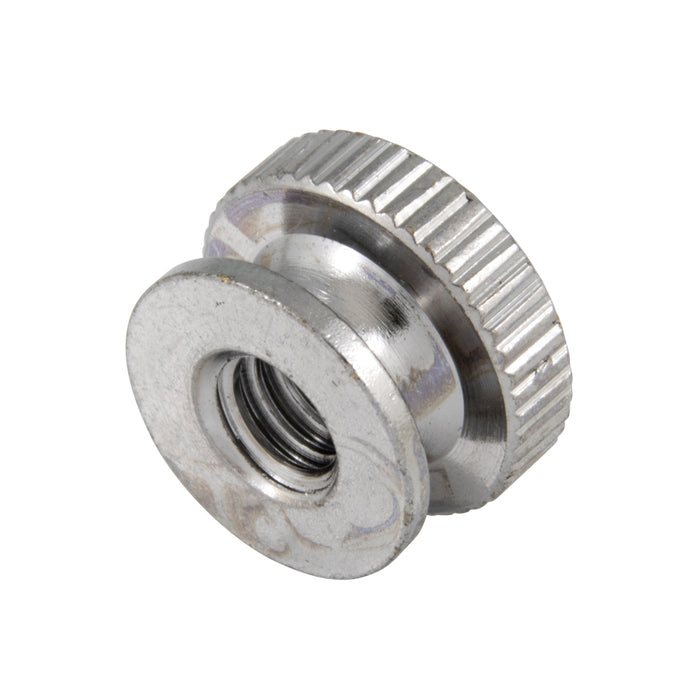 Écrou moleté double rond pour batterie #8-32 UNC (diamètre extérieur 11/32 po x hauteur 7/32 po) en laiton nickelé par Spaenaur Inc.