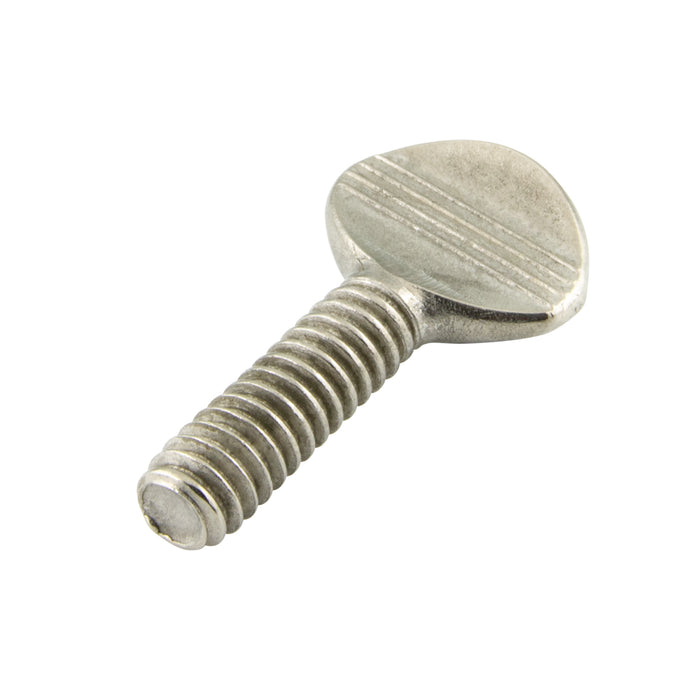 Thumb Screw, W/O Shoulder, #10-32 UNF x 1/2" 18-8 Stainless Steel Plain