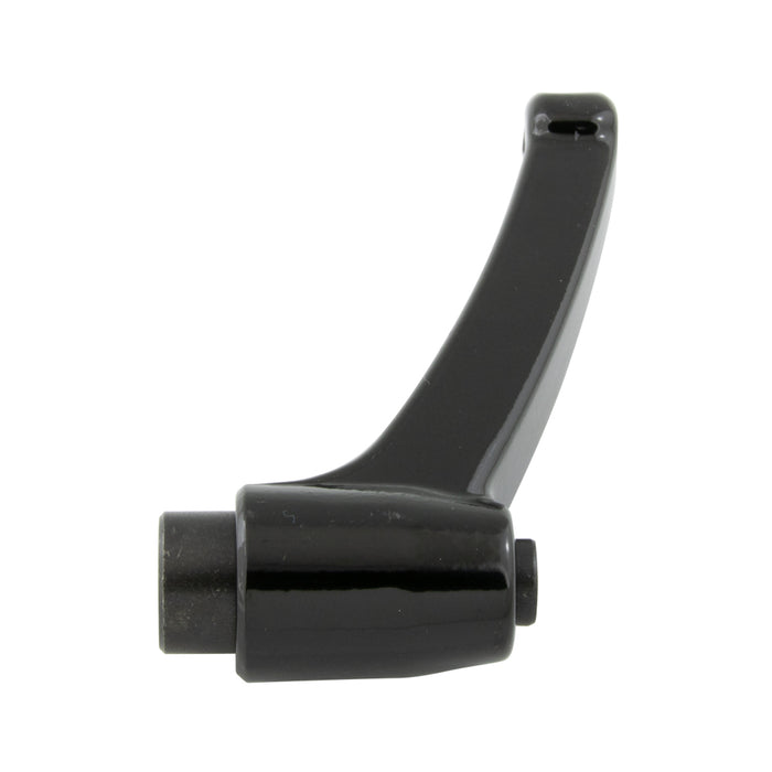 Indexed Clamping Lever, Female THRD 2.96" Length, 5/16"-18 Thread 1.77" Overall Height Thermoplastic Black, Zinc Diecast Thread