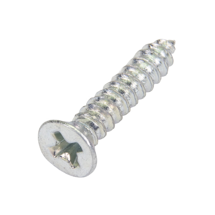 Tapping Screw, Flat Head Phillips Drive, Type AB, #10 x 1/2" Length, Steel Zinc Plated by Spaenaur Inc.