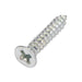 Tapping Screw, Flat Head Phillips Drive, Type AB, #10 x 5/8" Length, Steel Zinc Plated by Spaenaur Inc.