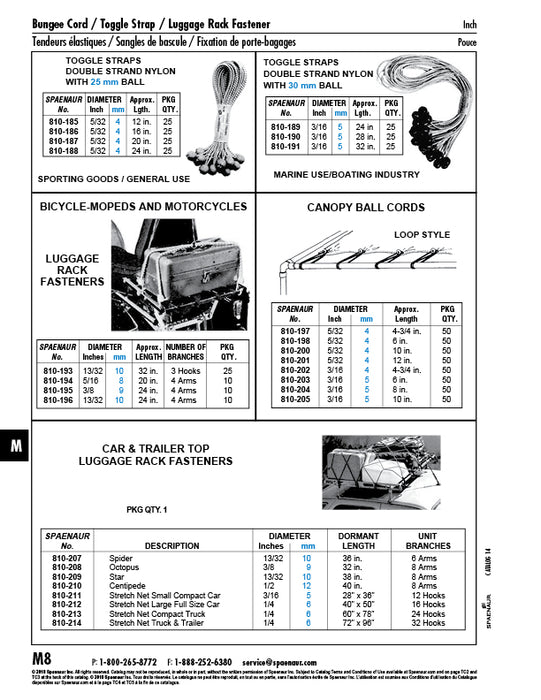 Compact Truck Stretch Net 1/4" DIA x 60" x 78" LG 24 Hooks