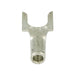 Spade tongue Terminal (with Flange), Wire Size 22-18 GA., Non-Insulated Hole DIA 9/64", Stud Size 4-6, Copper Alloy, Chromate Plated by Spaenaur Inc.