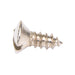Tapping Screw, Oval Head Slotted Drive, Type AB, #10 x 1-1/4" Length, Low Carbon Steel Nickel Plated by Spaenaur Inc.