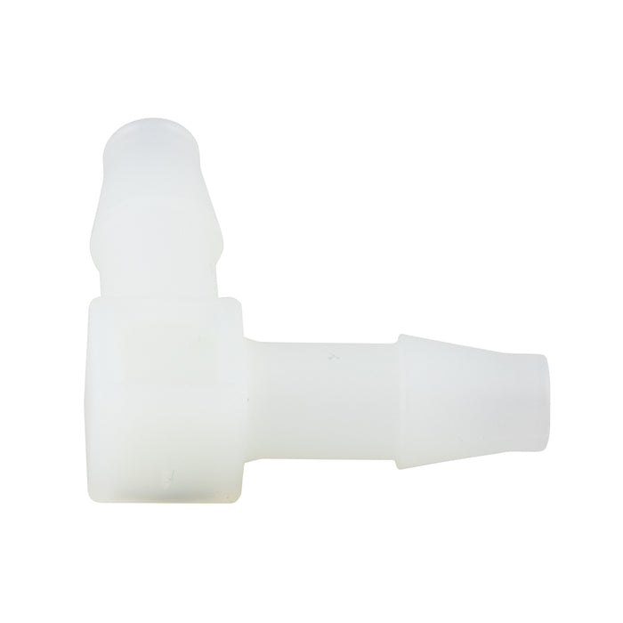 Miniature Barbed Elbow for 3/32" Tubing ID Nylon by Spaenaur Inc.