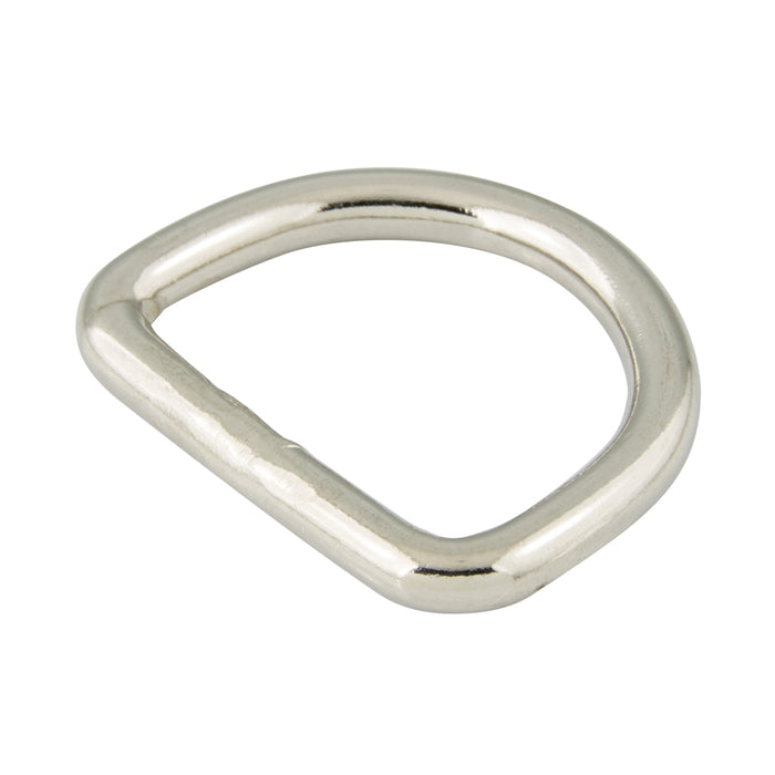 Dee Ring, Welded Joint, Heavy Style 2" I.W. x 1 5/8" I.H. x .262" Wire Steel Zinc Plated
