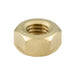 Hexagon Nut DIN 934 Dc/Dc CL 2B Fit M8 x 1.25, 13mm A/F, 6.5mm THK Brass Plain DIN 934/BR M8 by Spaenaur Inc.