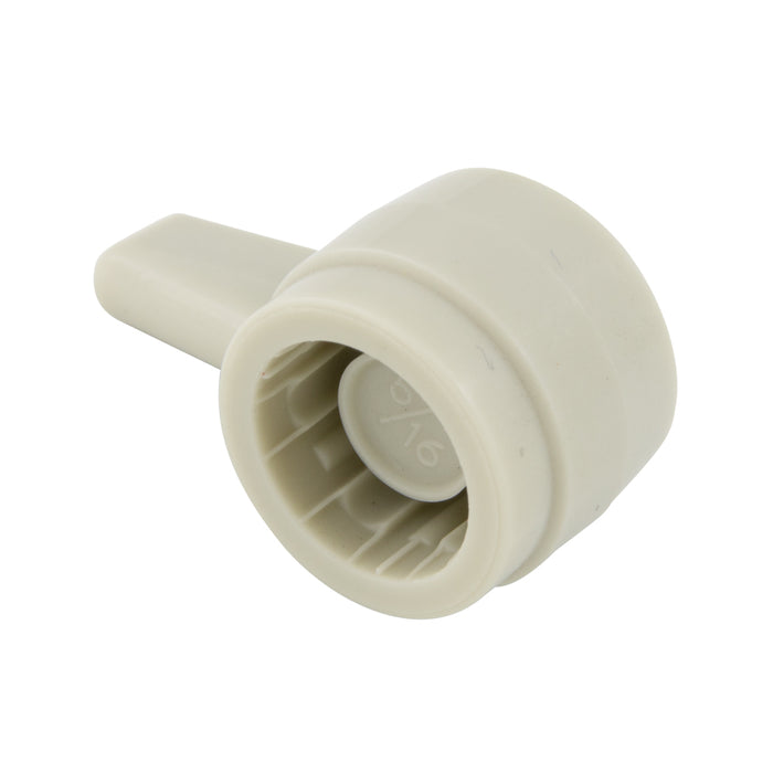 Shear-Loc Knob "L" Style 1/4" Delrin Grey by Spaenaur Inc.