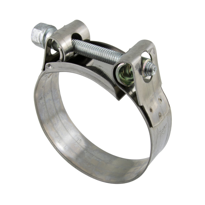 Collier de serrage 68-73 mm, bande et boîtier en acier inoxydable, vis en acier zingué CL 8.8